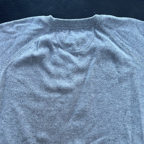 L.L. Bean Cashmere Cotton Blend Crewneck Grey Gray Sweater - Picture 5 of 5